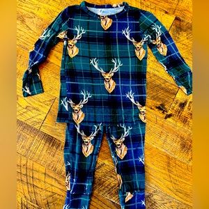 Posh Peanut Plaid Elk PJs